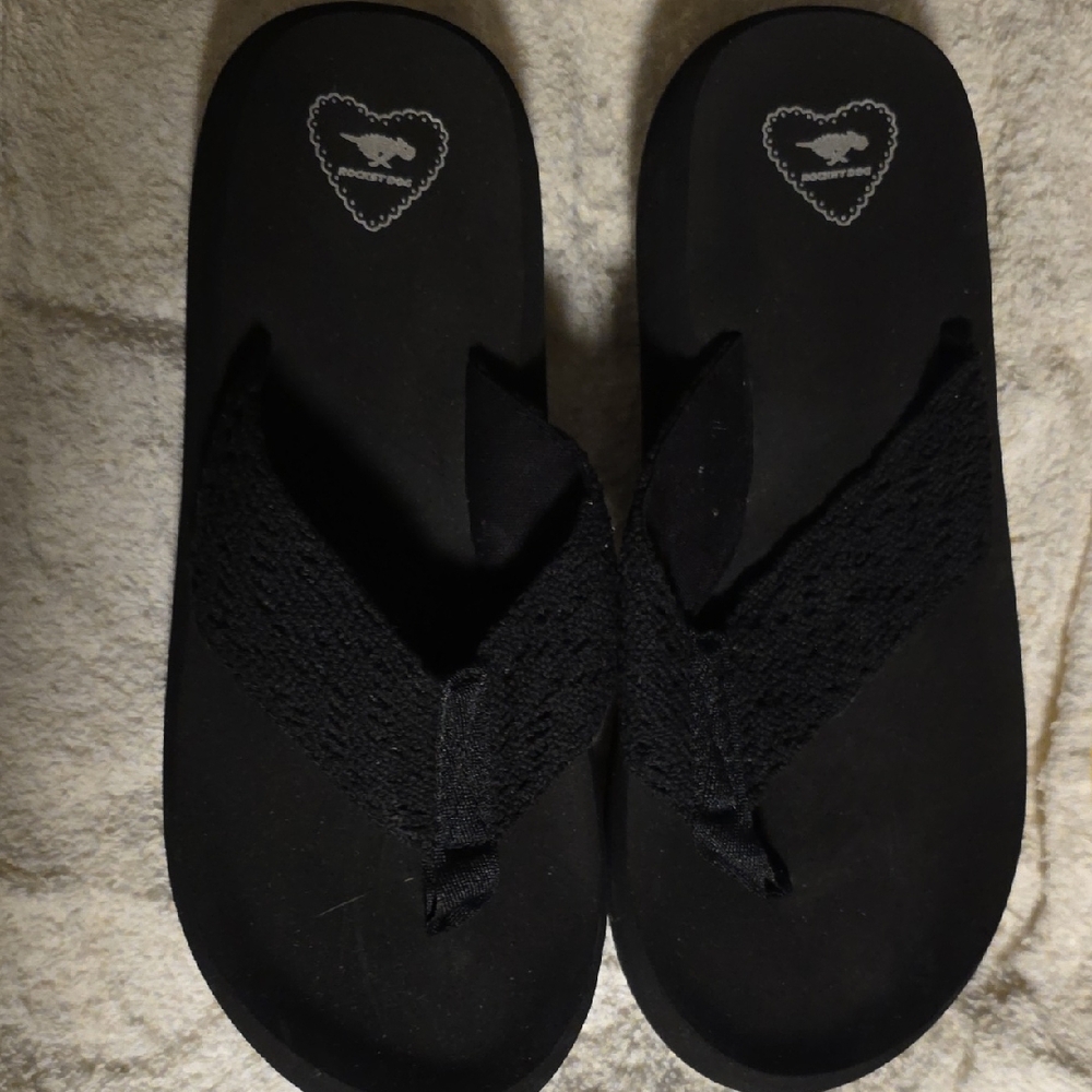 Rocket Dog Black Woven Sandals